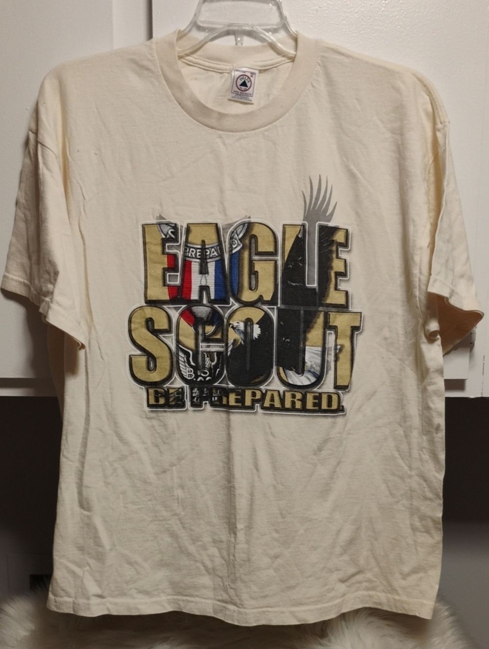 (C-77) Delta Eagle Scout Be Prepared Vintage Graphic Tee